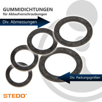 STEDO Gummi Dichtung, für Ablaufverschraubungen (VE 5 Stück)