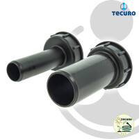 tecuro IBC Adapter Anschlussstutzen mit Grobgewinde S60 x 6, UV-beständig