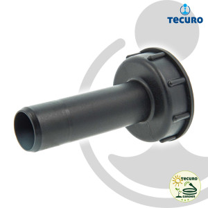 tecuro IBC Adapter Anschlussstutzen Ø 32 mm mit Grobgewinde S60 x 6, UV-beständig