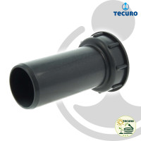 tecuro IBC Adapter Anschlussstutzen Ø 50 mm mit Grobgewinde S60 x 6, UV-beständig