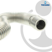 tecuro Edelstahlflexwellrohr 1 Zoll (DN 25), ausziehbar von 75 - 130 mm, formstabil