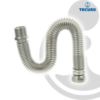 tecuro Edelstahlflexwellrohr 1 Zoll (DN 25), ausziehbar von 260 - 520 mm, formstabil