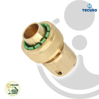 tecuro Schlauchanschlussstück ohne Stopp für Schlauch 3/4 Zoll (Ø 19 mm) MS-Stecksystem