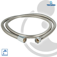 tecuro Metall Brauseschlauch hochglanzverchromt - verschiedene Längen