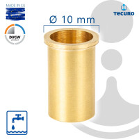 tecuro Stützhülse Verstärkungshülse für Kupferrohre Ø 10 mm, weich R 220 - DIN-EN 1057
