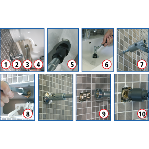 Airfit Sanitär-Endmontage-Koffer PROFI 10-teilig - 20400SK