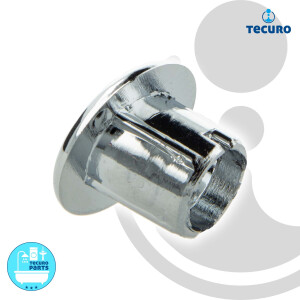 tecuro Überlaufblende Ø 14 mm Abdeckung Ring für Überlaufloch Waschbecken