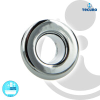 tecuro Überlaufblende Ø 14 mm Abdeckung Ring für Überlaufloch Waschbecken