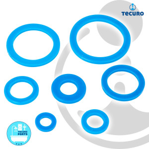 tecuro EPDM-Softprene-Dichtung 1 1/4 Zoll (Ø 38 x 30 x 2,5 mm) für Verschraubungen/Überwurfmuttern