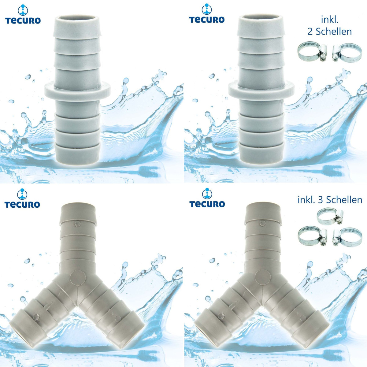 TECE Brons Rechte koppeling 20mm 2x pers - webshop