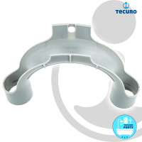tecuro Universal Haltebogen Einhängebogen PVC für Ablaufschlauch Waschmaschine Geschirrspüler