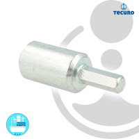 tecuro Stockschrauben-Schnelleindreher M8 mit 6-Kant-Aufnahme, verzinkt
