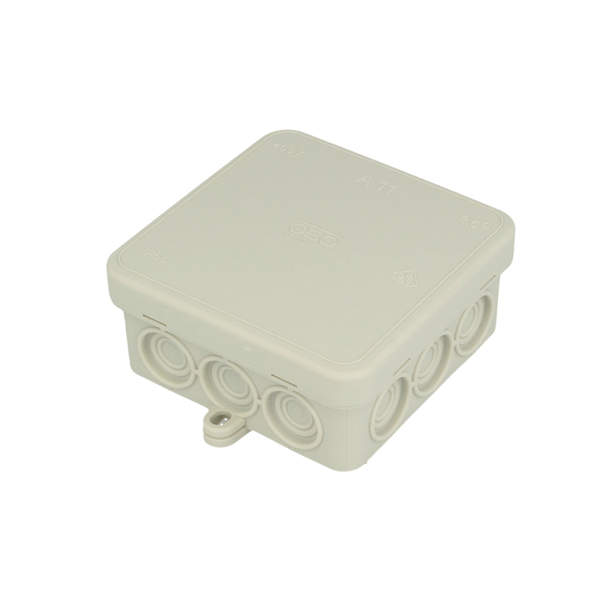 OBO Aufputz - Feuchtraumabzweigkasten IP 54 85 x 85 x 40 mm