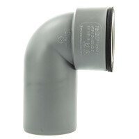 HT Siphonwinkel Siphonbogen 90° Ø 50 mm, inkl. Siphon-Gummi Ø 36-40 mm