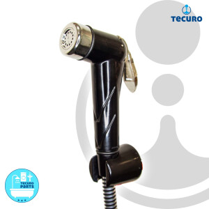 tecuro Bidet WC Handbrause Set SHATTAF, schwarz/chrom,...