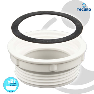 tecuro Höhen-Ausgleichsstück für Siphon-Ablauf 1 1/2 IG x 1 1/2 AG