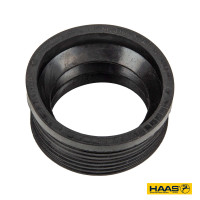 Haas 3166 Siphon-Gummimanschette für Gussrohr Abflussrohr Außen Ø 50 mm x Innen Ø 40 mm