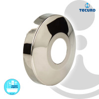tecuro DESIGN-Hahnrosette (1/2) Ø 22 mm x Ø 61 mm x 15 mm - Edelmessing