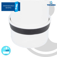 tecuro Keildichtung - Klemmdichtung NW 40 mm, mit Haltering für Siphon