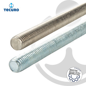 tecuro Gewindestange M 8 x 1000 mm, Stahl verzinkt - DIN 976