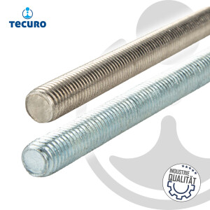 tecuro Gewindestange M 10 x 1000 mm, Stahl verzinkt - DIN...