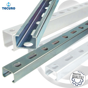 tecuro Montageschiene Typ 27/18 x 1000 mm x 1,50 mm. Stahl verzinkt C/U-Profil