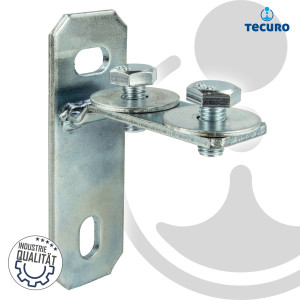 tecuro Konsolengrundplatte quer für Montageschiene Typ 27/18, Stahl verzinkt