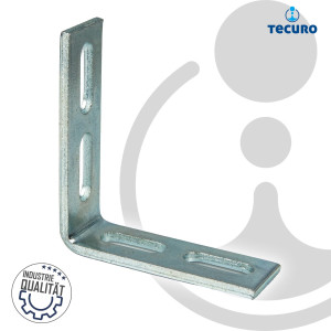 tecuro Montagewinkel 90° abgewinkelt, für Montageschiene Typ 27/18 & 28/30, Stahl verzinkt