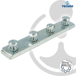 tecuro Schienenverbinder für Montageschiene Typ 27/18 und Typ 28/30, Stahl verzinkt