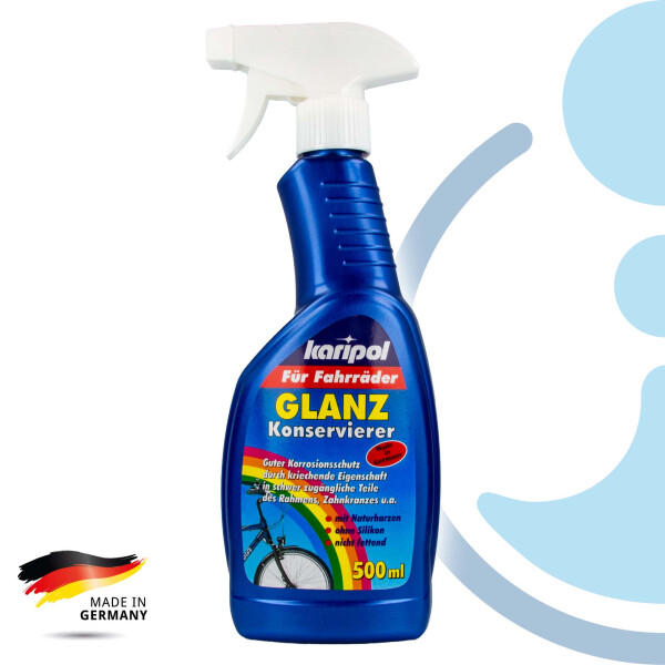 Karipol - Glanzkonservierer - 500 ml, für Fahrräder, 100% biologisch abbaubar