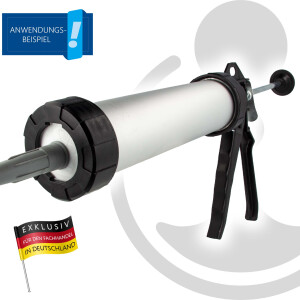 MASTERPROOF PROFESSIONAL Alu-Kartuschenpresse für Silikon, Acryl & Kleber mit Kartusche 310 ml