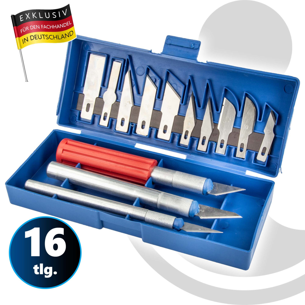 EUROTOOLS 16-tlg. Präzisionsmessersatz Skalpell Set...