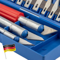 EUROTOOLS 16-tlg. Präzisionsmessersatz Skalpell Set für Modellbau Werkstatt Basteln