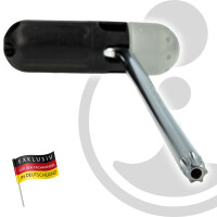 MASTERPROOF PROFESSIONAL TRX Stiftschlüsselsatz 9-tlg. T10 15 20 25 27 30 40 45 50 mit T-Halter, Chrom Vanadium