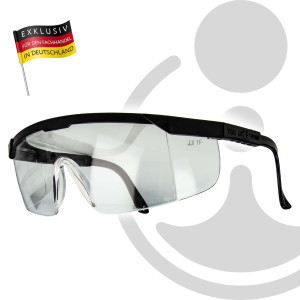 WORK PLUS Schutzbrille mit Seitenschutz Polycarbonat DIN...