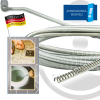 MASTERPROOF PROFESSIONAL Rohrreinigungsspirale 1,50 m x Ø 6 mm, mit Bohrspitze