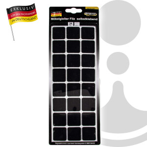 MASTERPROOF PROFESSIONAL Möbelgleiter 28 x 28 mm,...