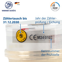 JS Einstrahlzähler ETK (Kaltwasser) bis 30 Grad - Länge 110 mm, 3/4 Zoll AG - Q3=2,5 / R40