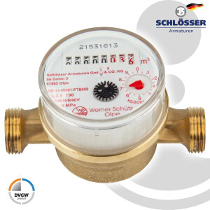 JS Einstrahlzähler ETW (Warmwasser) bis 90 Grad -...