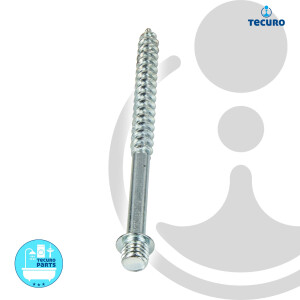 tecuro Ansatzschraube mit Bund M8 x 120 mm, Stahl verzinkt