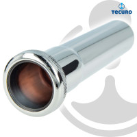 tecuro Tauchrohr Wandrohr Verlängerung 150 mm mit Rändelmutter für Geruchsverschluss