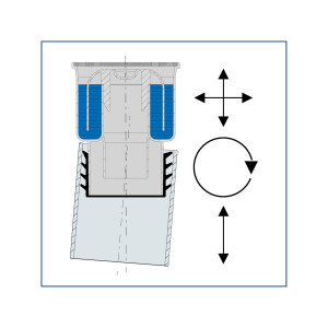 Airfit Ersatz-Edelstahlrost 3 mm, für Bodenablauf Profi, Rost aufliegend - 60210BA