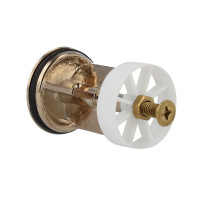 tecuro Excenterstopfen Ø 40 mm für 1 1/4 Zoll Ablaufventil - edelmessing