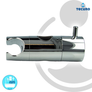 tecuro Design-Brausehalter für Wandstange Ø 18/20/22 & 25 mm KS - glanzverchromt