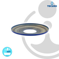 tecuro DESIGN-Hahnrosette (1/2 ) Ø 22 mm x Ø 61 mm x 5 mm - blau (RAL 5002)