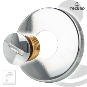 tecuro Verschluss - Stopfen AG G 1/2 Zoll, mit Rosette -...