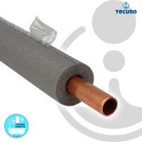 tecuro PE Isoliertape Wickelband 10 m x 50 mm x 3 mm, selbstklebend für Rohrisolierung