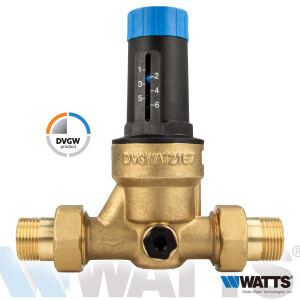 WATTS Druckminderer DRV20/N mit Verschraubung, 3/4 Zoll...