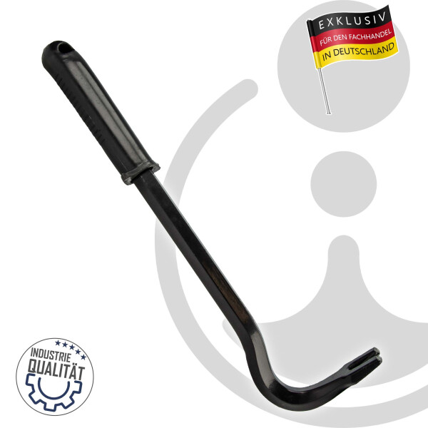 MASTERPROOF PROFESSIONAL Brecheisen Brechstange Nageleisen 300 mm, gehärtet, mit Griff