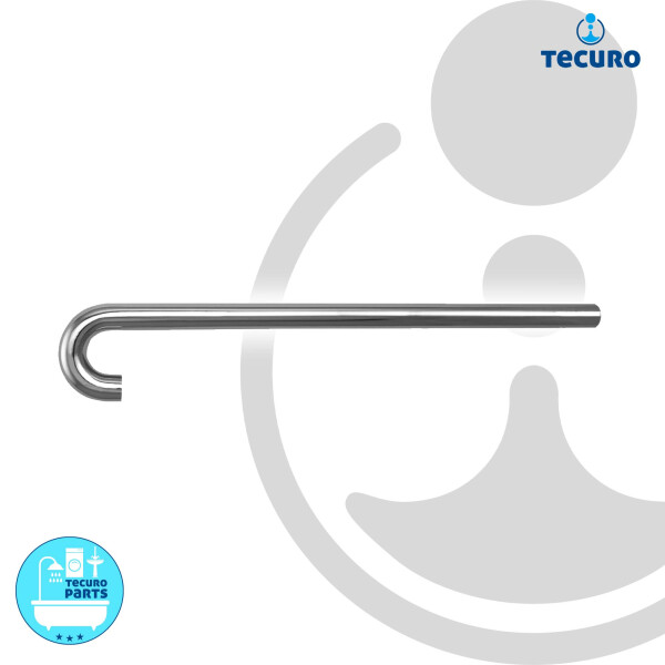 tecuro Abgangsrohr - Bodenrohr, Länge 680 mm x 180° Bogen